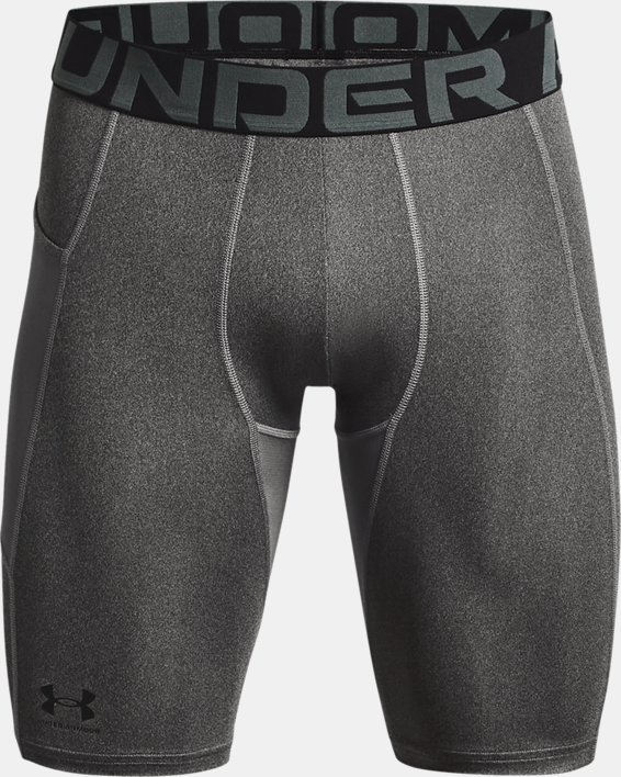 Men's HeatGear® Pocket Long Shorts, Gray, pdpMainDesktop image number 4
